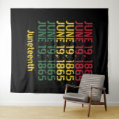 Typografie Schwarze Geschichte 19. Juni 1865 19. Wandteppich (Beispiel (Horizontal))