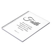 Typografie Schwarzer & Weiße Glaube ist die Substa Notizblock (Linke Seite)