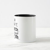 Typografie schwarzes your're meine Lieblingsarbeit Tasse (Zentrum)