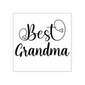 Typografie Script Best "your text" Oma Gummistempel (Prägung)