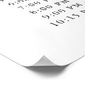 Typografie-Script-Elegant Poster (Ecke)