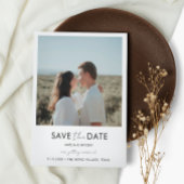 Typografie Script-Foto Hochfahren Speichern Sie da Magneteinladung