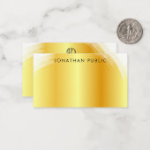 Typografie Script Mit Monogramm Elegante Imitate G Mitteilungskarte (Vorderseite/Rückseite Beispiel)