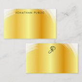 Typografie Script Mit Monogramm Elegante Imitate G Mitteilungskarte (Vorne/Hinten)