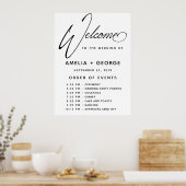 Typografie Script Natural Handwriting Poster (Küche)