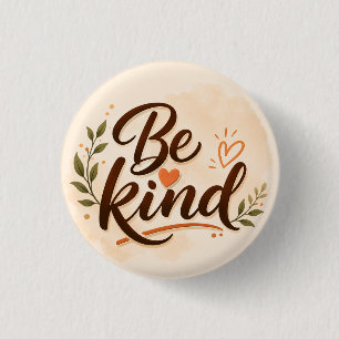 Typografie 'Sei freundlich' Button