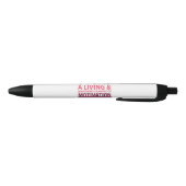 Typografie Selbstmotivierender Pen Kugelschreiber (Unterseite)