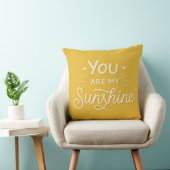Typografie Sie sind mein Sunshine Yellow Kissen (Stuhl )