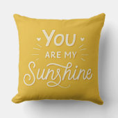 Typografie Sie sind mein Sunshine Yellow Kissen (Vorderseite)
