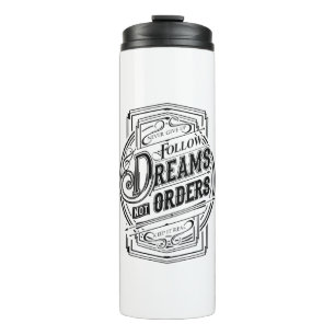 Typografie-Spruch Thermosbecher