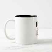 Typografie-Spruch Zweifarbige Tasse (Links)