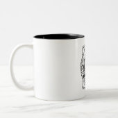 Typografie-Spruch Zweifarbige Tasse (Links)
