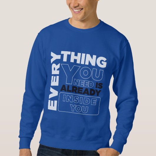 Typografie Sweat Shirt (Vorderseite)