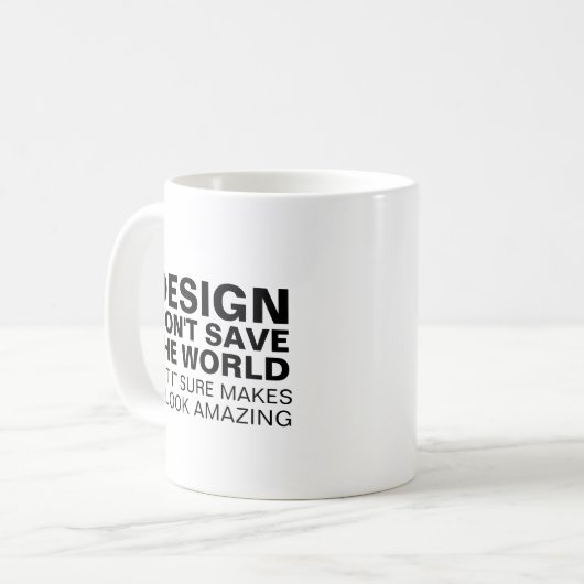 Typografie-Tasse Kaffeetasse (Vorderseite Links)