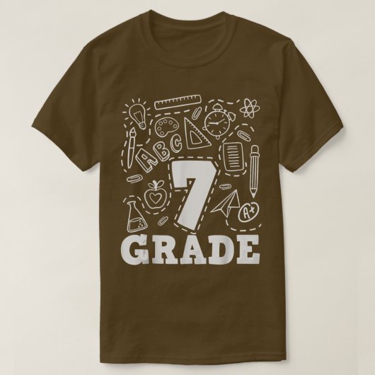 Typografie-Team 7. Klasse Zurück in die Schule T-Shirt (Design vorne)