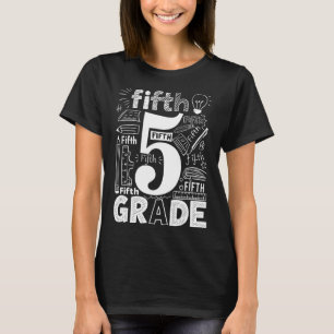 Typografie-Team der 5. Klasse Lehrer der fünften K T-Shirt