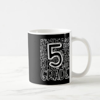 Typografie-Team der fünften Klasse Lehrer zurück Kaffeetasse