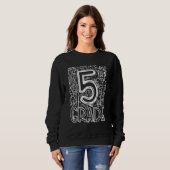 Typografie-Team der fünften Klasse Lehrer zurück Sweatshirt (Vorne ganz)