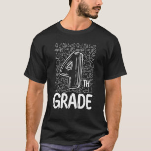 Typografie-Team der vierten Klasse auf Sch T-Shirt