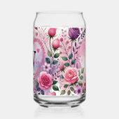 Typografie Text florale Herzen romantische Wasserf Dosenglas (Links)