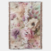 Typografie Text Herbstblätter und Blumen Wasserfar Decke (Vorderseite Vertikal)