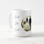 Typografie tied The Knot Couple Name Tasse (Vorderseite Links)