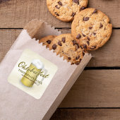 Typografie Trendy Script Oktoberfest Beer Quadratischer Aufkleber