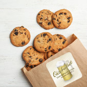 Typografie Trendy Script Oktoberfest Beer Quadratischer Aufkleber