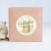 Typografie Trendy Script Oktoberfest Beer Runder Aufkleber