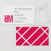 Typografie und Farbe Visitenkarte (Vorne/Hinten)