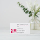 Typografie und Farbe Visitenkarte (Stehend Vorderseite)