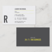 Typografie und Farbe Visitenkarte (Vorne/Hinten)