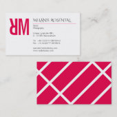 Typografie und Farbe Visitenkarte (Vorne/Hinten)