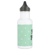 Typografie und Punkte | Mint Green Goal Getter Trinkflasche (Links)