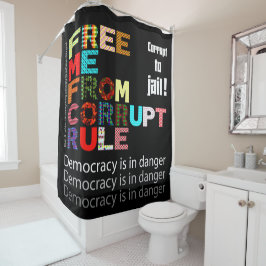 Typografie und Text Duschvorhang