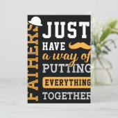 Typografie Vatertag Einladung (Stehend Vorderseite)