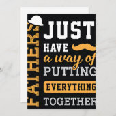 Typografie Vatertag Einladung (Vorne/Hinten)