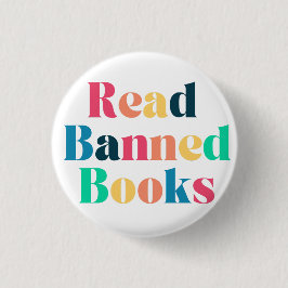 Typografie verbotener Bücher lesen Button