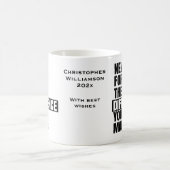Typografie Vergessen Sie nie die Pensionierung Dan Kaffeetasse (Mittel)