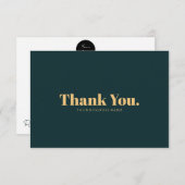 Typografie Vielen Dank Kartendesign Dankeskarte (Vorne/Hinten)