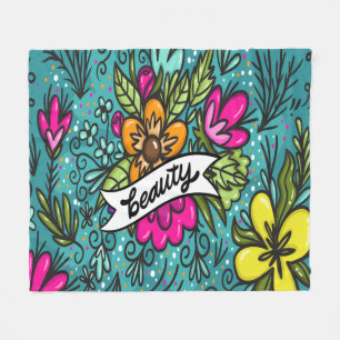 Typografie, Vintage-Stil, Retro-Vibe, Wasserfarbe, Fleecedecke