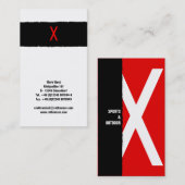 Typografie Visitenkarte (Vorne/Hinten)