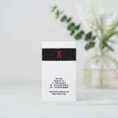 Typografie Visitenkarte (Stehend Vorderseite)