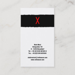 Typografie Visitenkarte