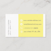 Typografie Visitenkarte (Rückseite)