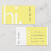 Typografie Visitenkarte (Vorne/Hinten)