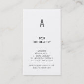 Typografie Visitenkarte (Vorderseite)