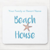 Typografie von Beach House Mousepad (Vorne)
