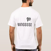 Typografie von "Win with Ease" T-Shirt (Rückseite)