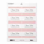 Typografie Vorlage Rosa Weißes Verschicken (Vorne)